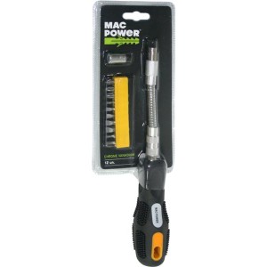 DESTORNILLADOR FLEXIBLE CRV 12 PCS MAC POWER