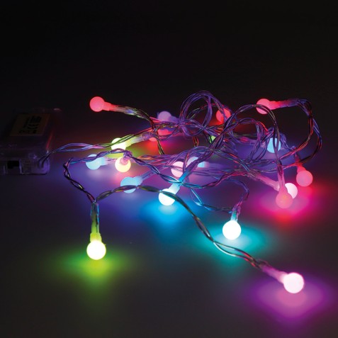 GUIRNALDA A PILAS RGB 20 LEDS...
