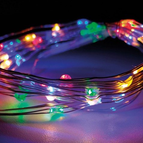 GUIRNALDA A PILAS FIJA 40 LEDS CABLE...