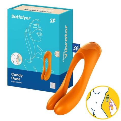 SATYSFIER VIBRADOR CANDY CANE NARANJA