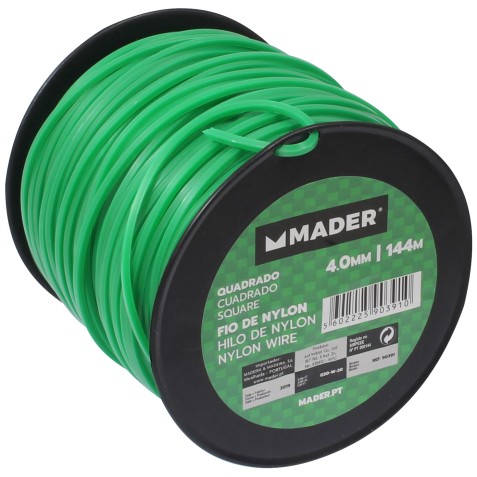 HILO NYLON CUADRADO 4mmX144mts. MADER