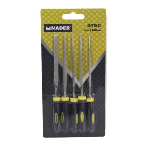JUEGO LIMAS 5 PCS DIAMANTE 140mm. MADER