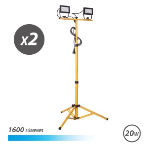 REACONDICIONADO FOCO LED TRIPODE 2 X 20W 6500K ELBAT