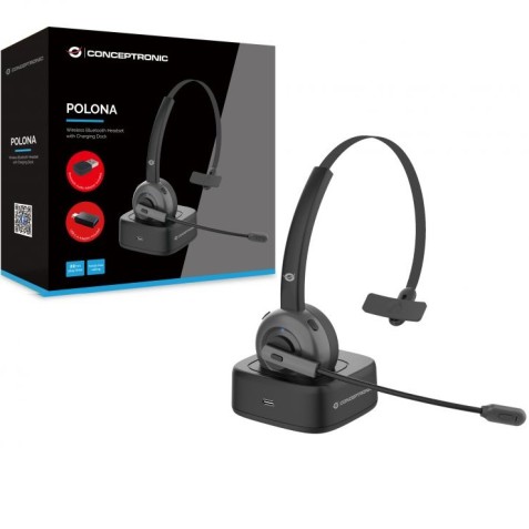 AURICULAR BLUETOOTH CON BASE SE CARGA...