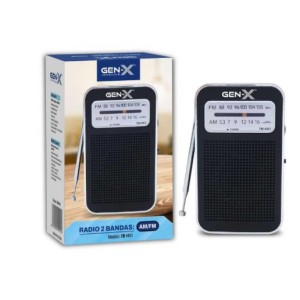 RADIO PORTATIL AM/FM ANALOGICA NEGRA...