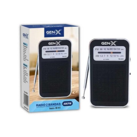 RADIO PORTATIL AM/FM ANALOGICA NEGRA...