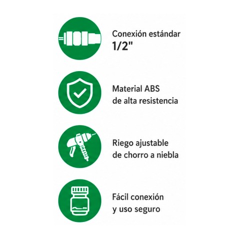 SET 4PCS BOQUILLA DE RIEGO +...