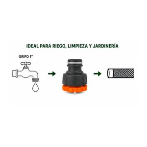 NIPLE DE ALTO CAUDAL PARA MANGUERA 1"...