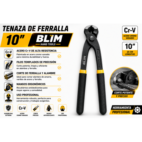 TENAZA DE FERRALLA 10" BLIM