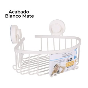 ORGANIZADOR DUCHA CON VENTOSA ALLUWHITE CONFORTIME