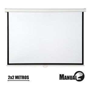 PANTALLA PROYECCION MANUAL 2 X 2MTR...