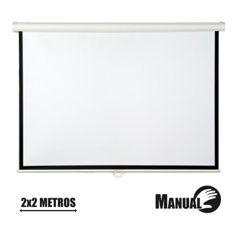 PANTALLA PROYECCION MANUAL 2 X 2MTR...