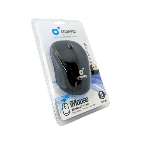 RATÓN INALÁMBRICO IMOUSE NEGRO CROMAD