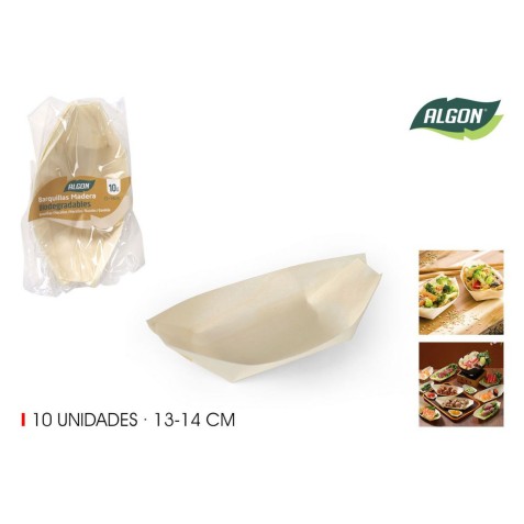 PACK 10 CUENCOS MADERA APERITIVOS...