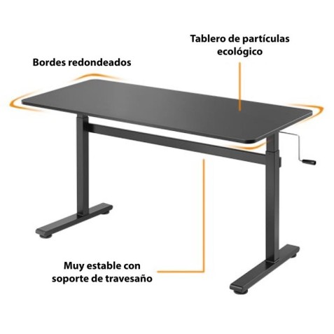 MESA DE ESCRITORIO CON REGULADOR DE...