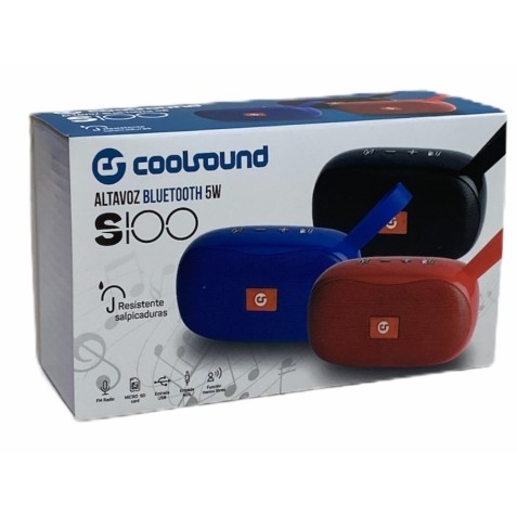 ALTAVOZ BLUETOOTH S100 5W AZUL COOLSOUND