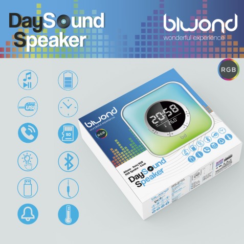 ALTAVOZ RELOJ RGB DAYSOUND SPEAKER...