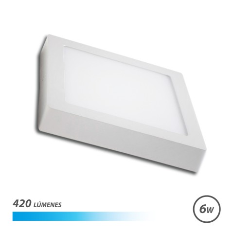 DOWNLIGHT CUADRADO SOBRE PARED LED 6W...