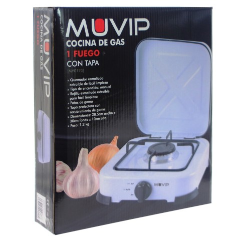 COCINA DE GAS 1 FUEGO BLANCA MUVIP