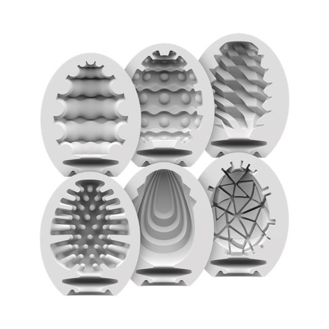 PACK 6 HUEVOS MASTURBADORES SATISFYER
