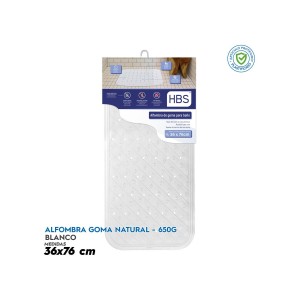ALFOMBRA GOMA NATURAL - 650G BLANCO HBS
