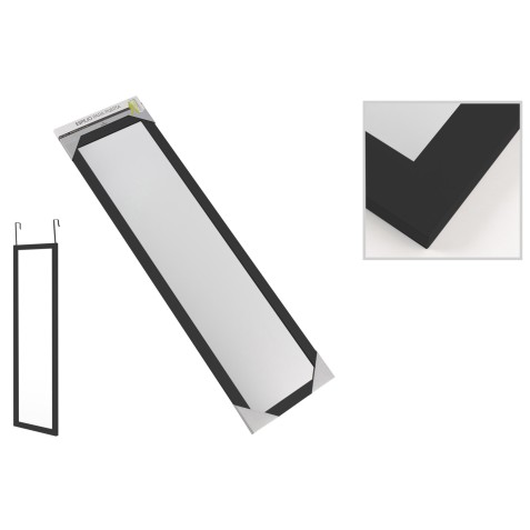 ESPEJO PARA PUERTA ARCOIRIS NEGRO HBS