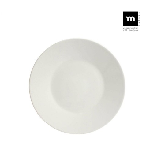 SET 6 PLATOS LLANOS IVORY BRILLO 25CM...