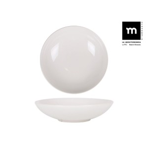 SET 12 PLATOS HONDO 21CM MONACO IVORY...