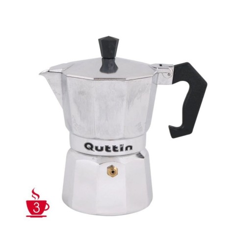 CAFETERA 3 TAZAS ALUMINIO CLASSIC QUTTIN