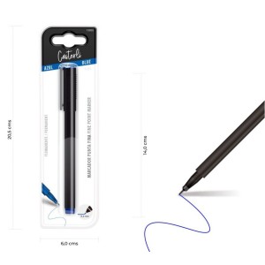 MARCADOR PERMANENTE PUNTA FINA 0.4MM COLOR AZUL CASTERLI