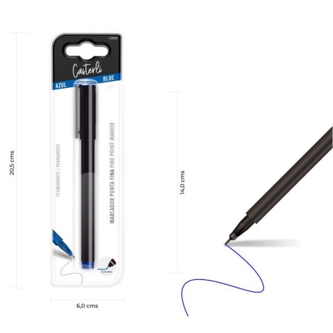 MARCADOR PERMANENTE PUNTA FINA 0.4MM...