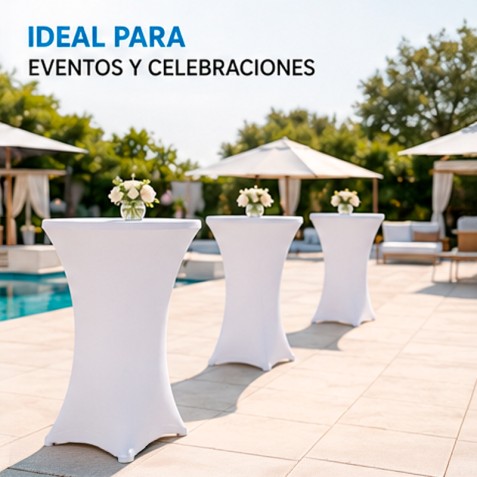 FUNDA PARA MESA DE COCTEL 110X80...