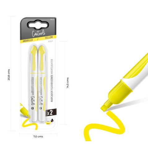 PACK 2 MARCADORES FLUORESCENTE 4MM...
