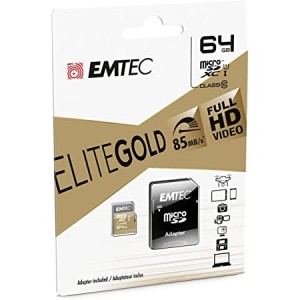 MEMORIA MICRO SD 64GB ELITE GOLD 85MB/S EMTEC