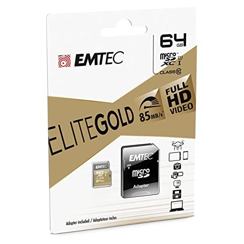 MEMORIA MICRO SD 64GB ELITE GOLD...
