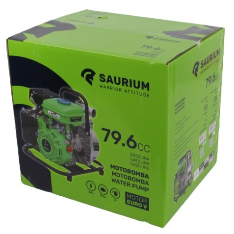 MOTOBOMBA GASOLINA 2.4 HP 1.5" SAURIUM