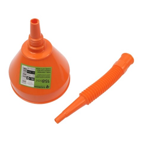 EMBUDO PLASTICO FLEXIBLE, 158mm. SAURIUM