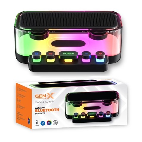 ALTAVOZ BLUETOOTH 14W CON LED RGB...