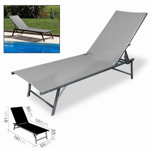 REACONDICIONADA TUMBONA MARE GRIS 181X55XH91CM