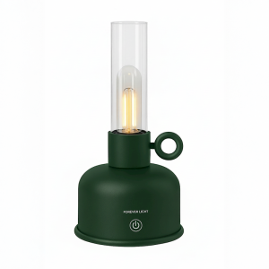 LAMPARA DE ACEITE LED VINTAGE VERDE...