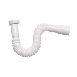SIFON EXTENSIBLE CON ROSCA 1" 1/2" PLASTICO BLANCO