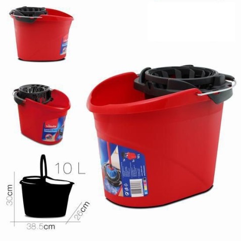 CUBO OVALADO 10 LITROS CON ESCURRIDOR...