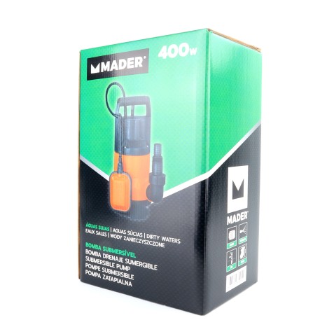 BOMBA DRENAJE AGUAS SUCIAS 400W MADER