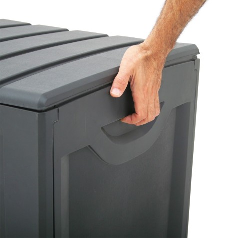 BAUL RESINA NEGRO 340LITROS 57X118X53CM