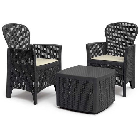 CONJUNTO DE JARDIN MESA Y 2 SILLONES...