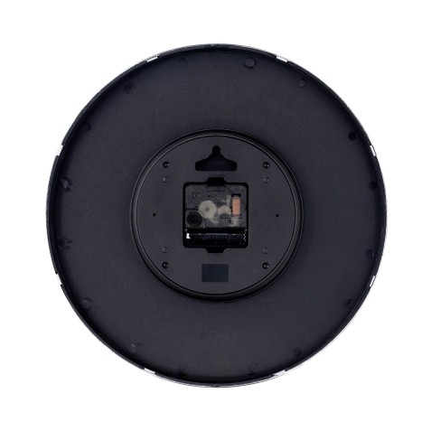 RELOJ DE PARED PLATEADO ESFERA NEGRA...