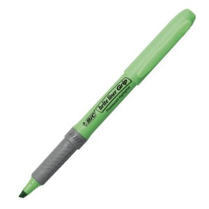 MARCADOR FLUORESCENTE VERDE BIC MANEJO COMODO