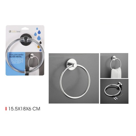 TOALLERO DE ANILLA SILVER METAL...