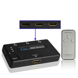 SWITCH HDMI 3 PUERTOS 1080P CON MANDO...