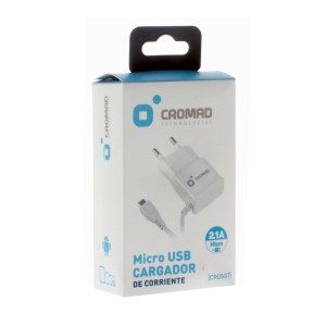 CARGADOR DE CORRIENTE MICRO USB 2.1A...
